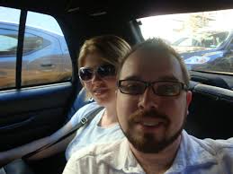 Jeremy and Lori in taxi